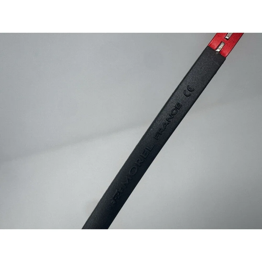Morel Lightec 30215L 58-18-145 Stainless Steel Eyeglass Frames Black/Red France